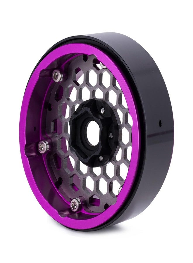 VNUHV 4Pcs Aluminum 1.9" Beadlock Wheel Rims for 1/10 SCX10 Pro TRX4 VS4-10 Gen8 Upgrade Parts (Titanium) - Image 3